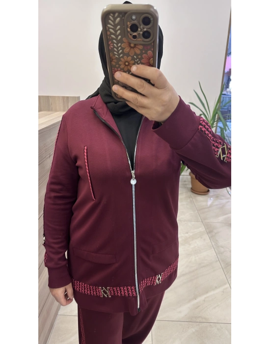 Qmash 5YTKM9168 takım bordo