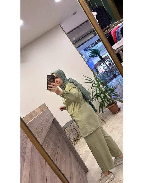 Qmash Süet Takım Yeşil