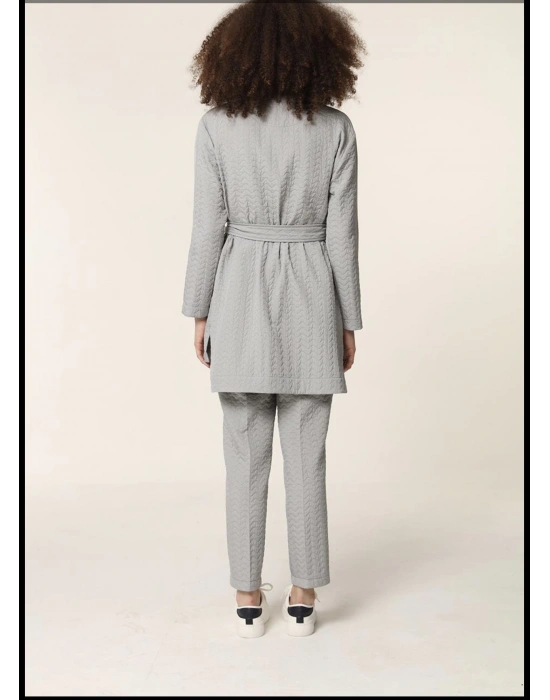 Qupra Zikzak Gri Takım