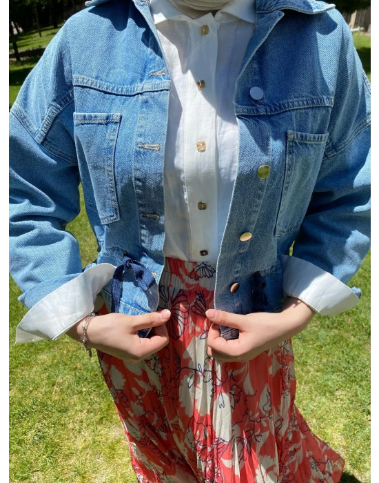 Venöve 24SSCEK0032 Boye Ceket Mavi