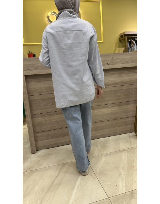 Venöve 24SSGOM0017 Rivogo Gömlek Mavi