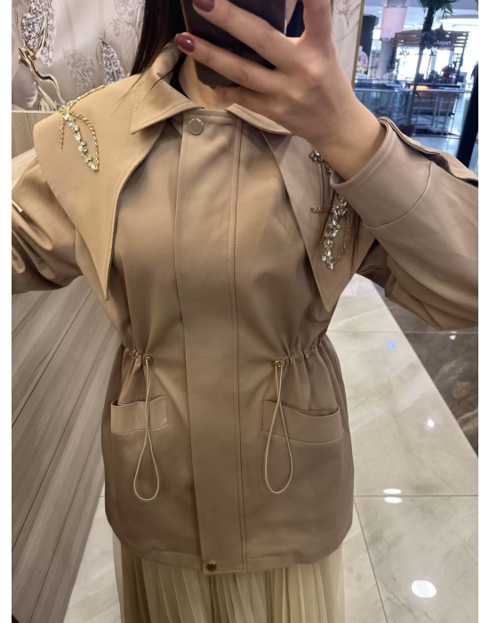 Venöve 25FWCEK0011 Camel Carlo Ceket