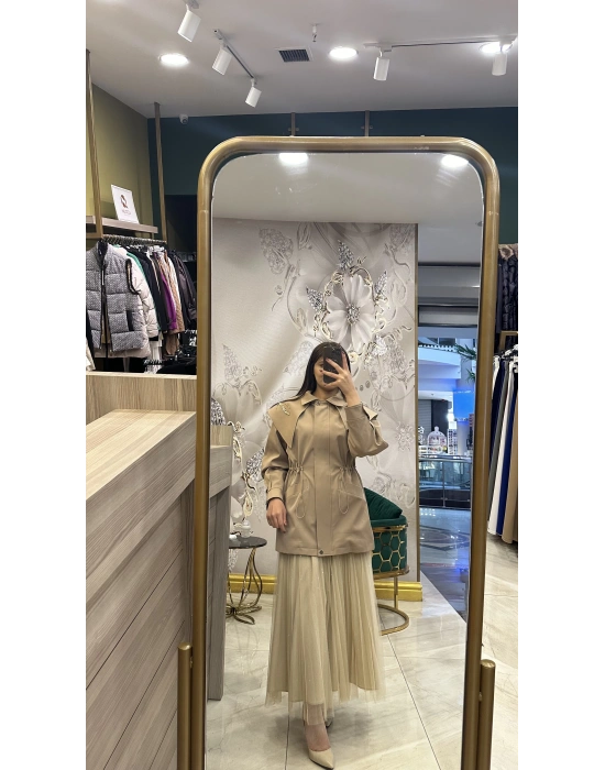 Venöve 25FWCEK0011 Camel Carlo Ceket