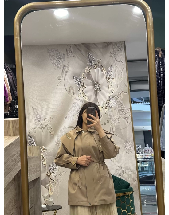 Venöve 25FWCEK0011 Camel Carlo Ceket