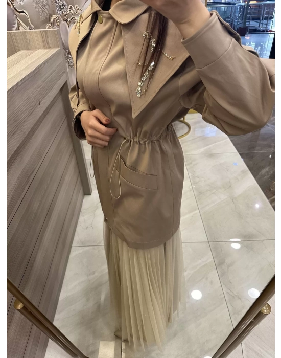 Venöve 25FWCEK0011 Camel Carlo Ceket