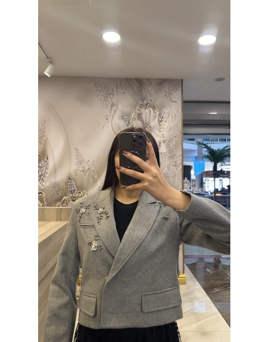 Venöve 25FWCEK0014 Gri Boyce Ceket