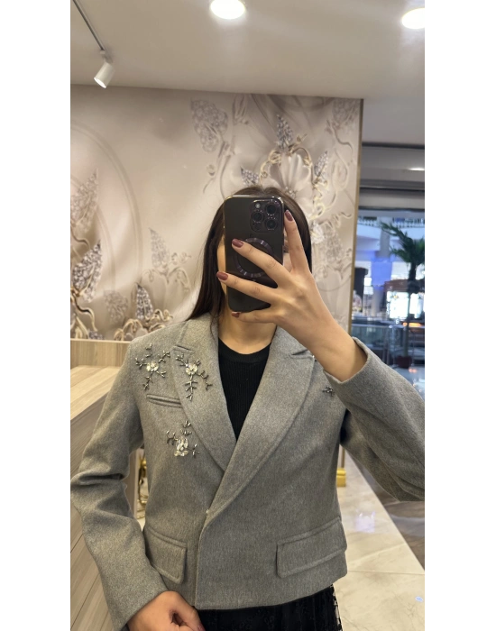 Venöve 25FWCEK0014 Gri Boyce Ceket