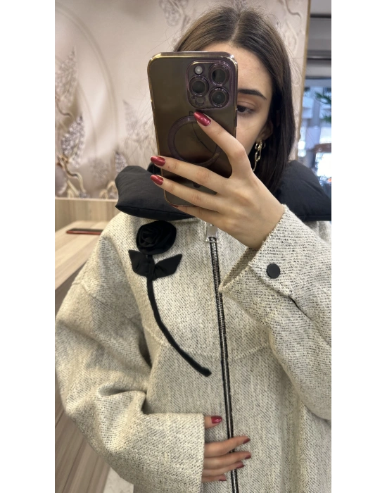 Venöve 25FWCEK0015 Beyaz Campi Ceket