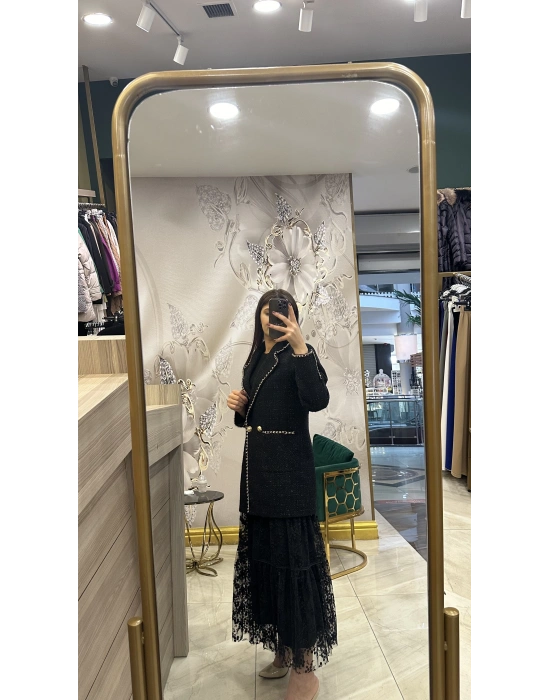 Venöve 25FWCEK0028 Siyah Varesa Ceket