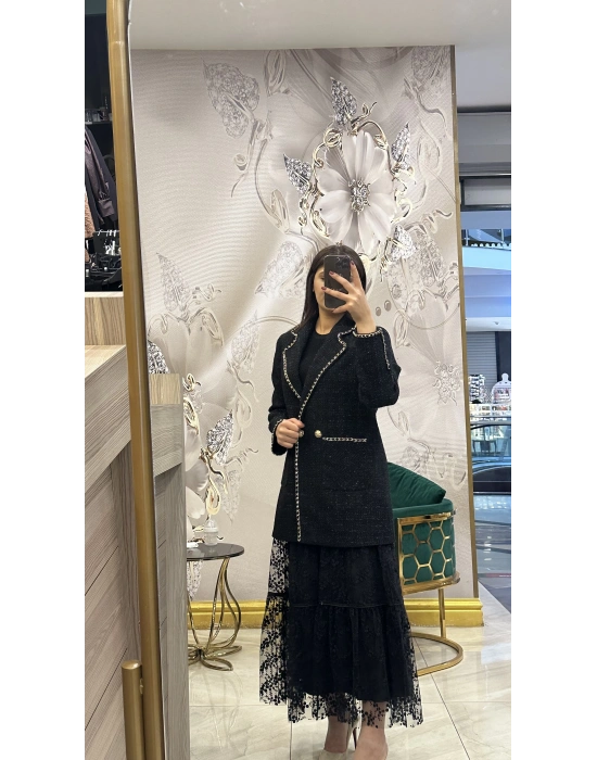 Venöve 25FWCEK0028 Siyah Varesa Ceket