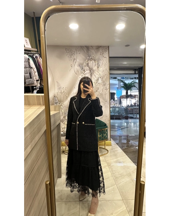 Venöve 25FWCEK0028 Siyah Varesa Ceket