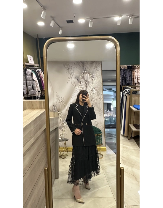 Venöve 25FWCEK0028 Siyah Varesa Ceket