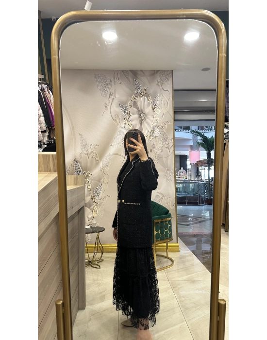 Venöve 25FWCEK0028 Siyah Varesa Ceket