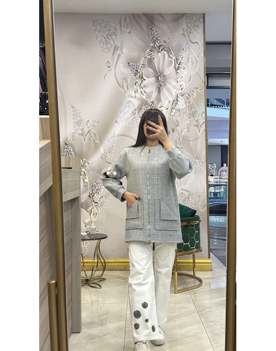 Venöve 25FWCEK0039 Gümüş Modica Ceket