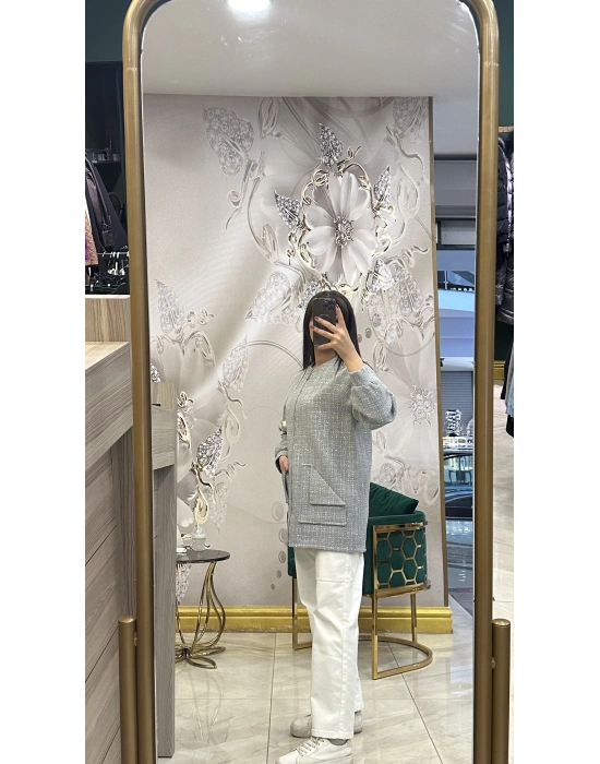 Venöve 25FWCEK0039 Gümüş Modica Ceket