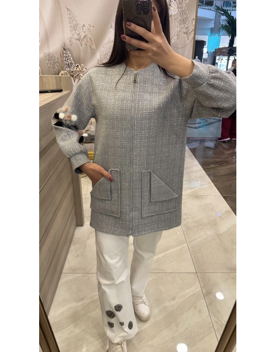 Venöve 25FWCEK0039 Gümüş Modica Ceket