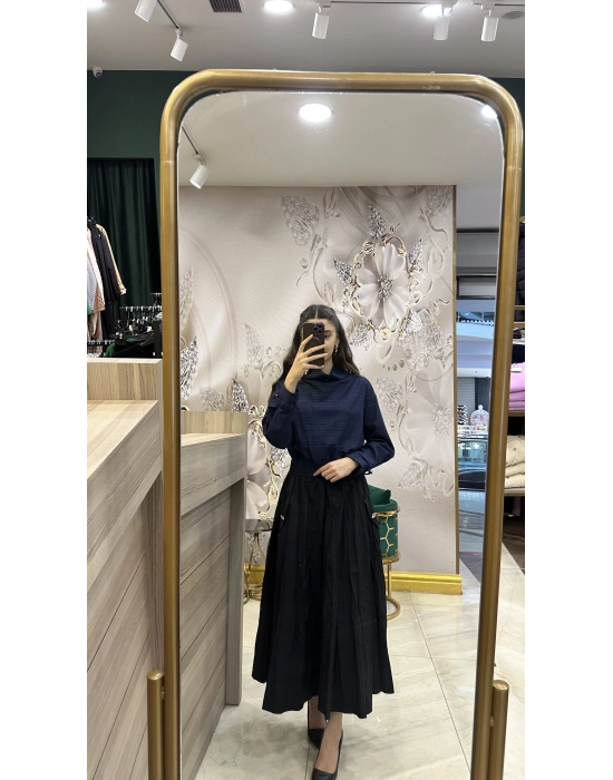 Venöve 25FWELB0004 PRED ELBİSE LACiVERT