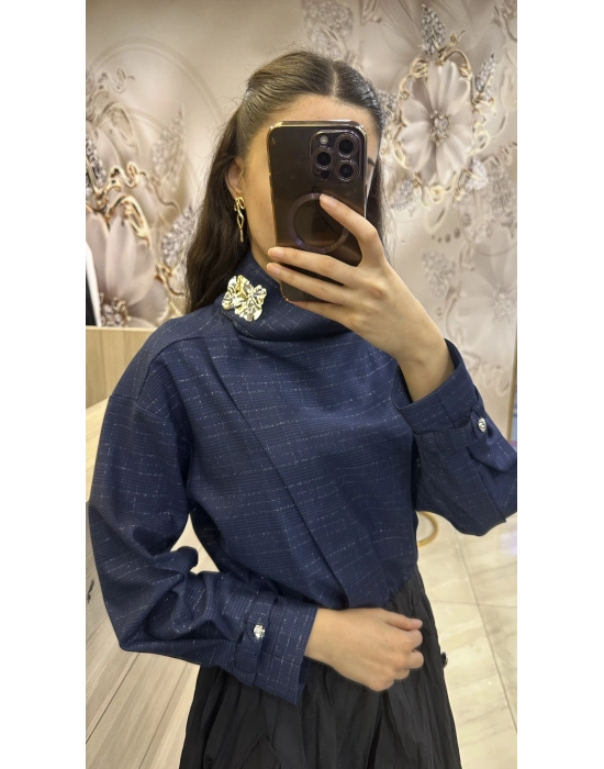 Venöve 25FWELB0004 PRED ELBİSE LACiVERT