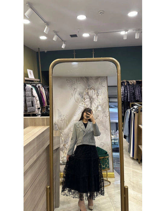 Venöve 25FWETE0002 Siyah Murcia Etek