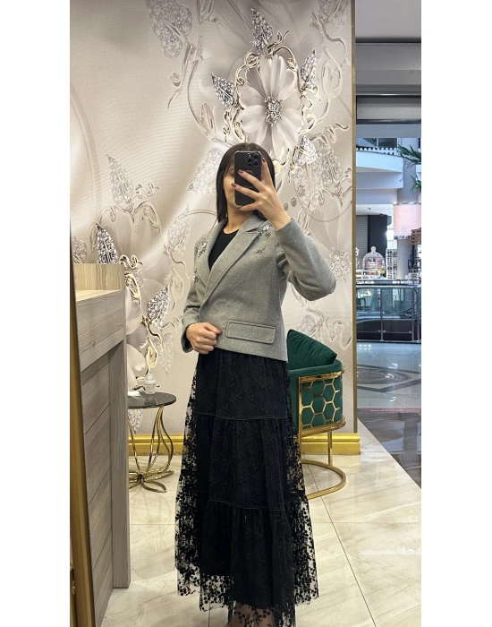 Venöve 25FWETE0002 Siyah Murcia Etek