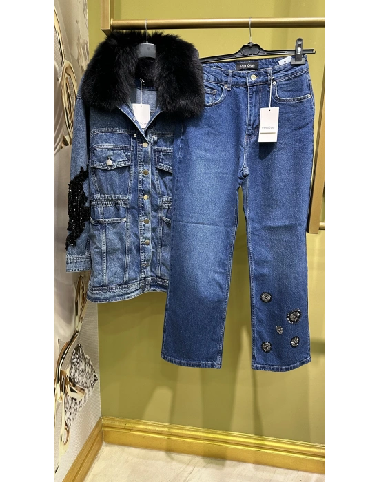 Venöve 25FWJEA0001 Lacivert Cove Jean