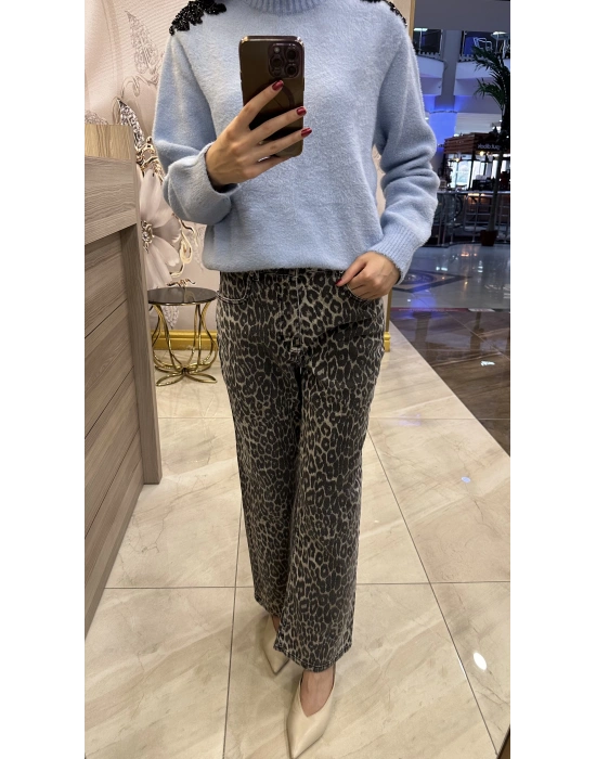 Venöve 25FWJEA0001 Leopar Cove Jean