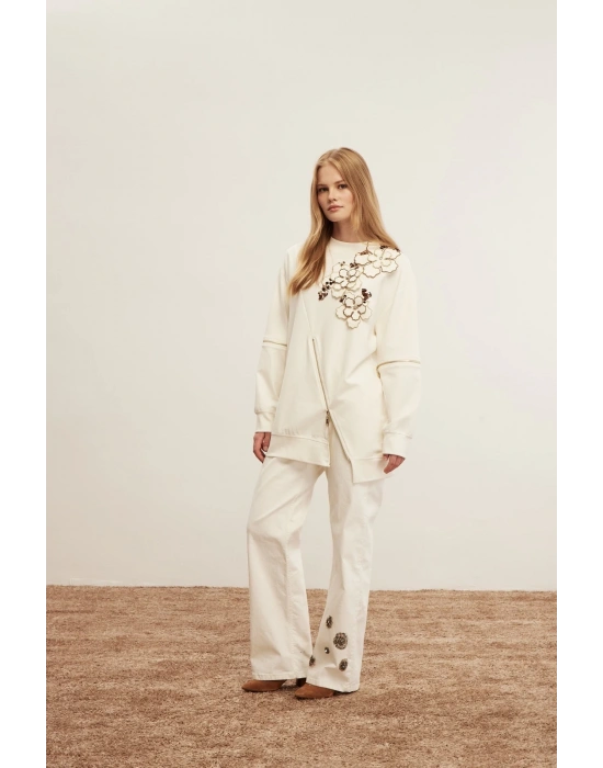 Venöve 25FWSWE0012 Ekru Garde Sweat