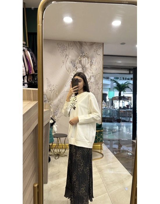 Venöve 25FWSWE0012 Ekru Garde Sweat