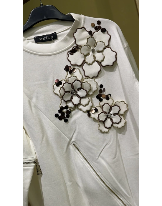 Venöve 25FWSWE0012 Ekru Garde Sweat