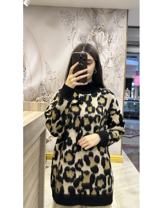 Venöve 25FWTRI0002 Leopar Wella Triko