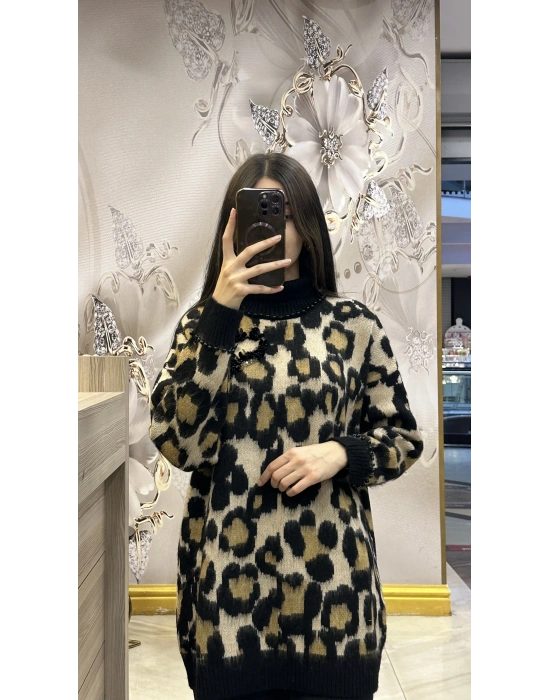 Venöve 25FWTRI0002 Leopar Wella Triko