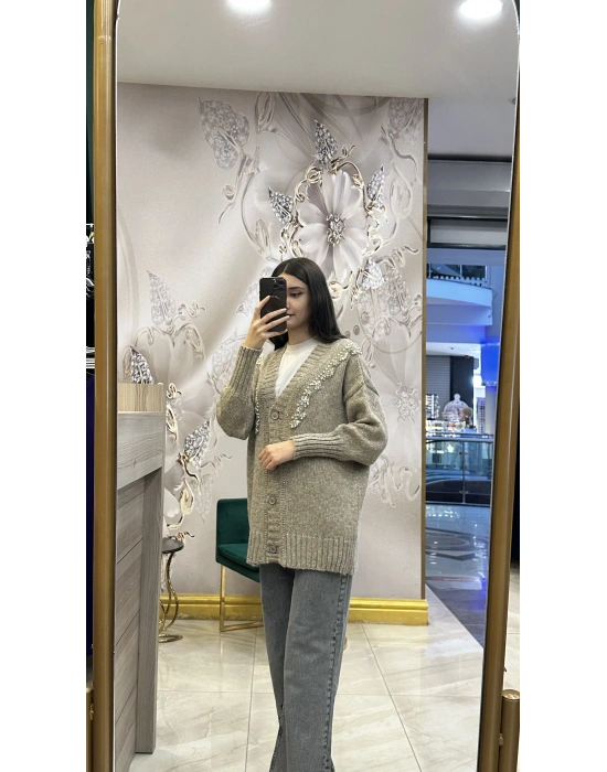 Venöve 25FWTRI0004 Krem Ella Triko Hırka