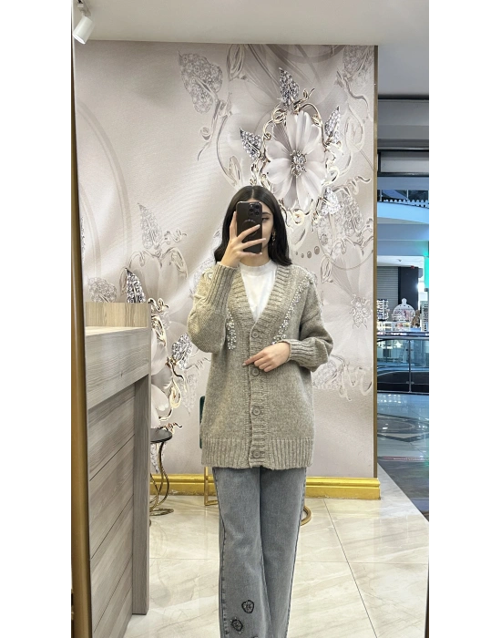 Venöve 25FWTRI0004 Krem Ella Triko Hırka