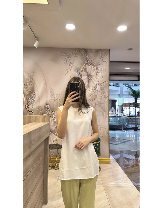 Venöve 25SSBLZ0002 Beyaz Leia Bluz