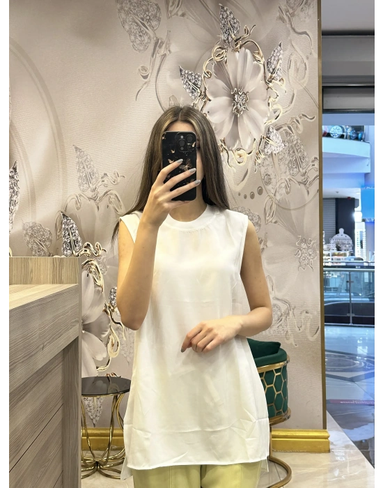Venöve 25SSBLZ0002 Beyaz Leia Bluz