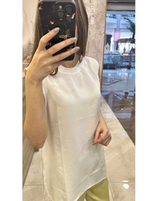 Venöve 25SSBLZ0002 Beyaz Leia Bluz