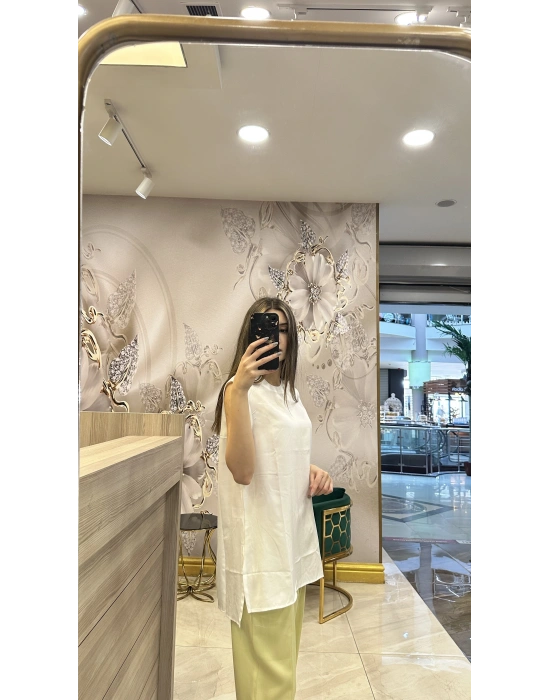 Venöve 25SSBLZ0002 Beyaz Leia Bluz