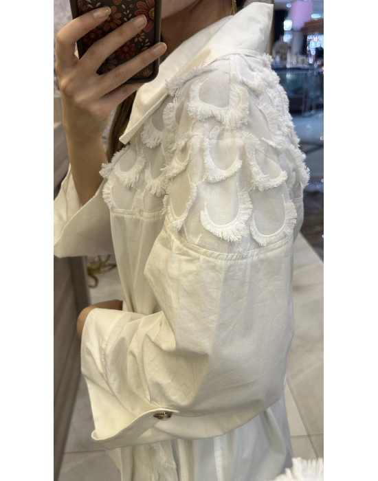 Venöve 25SSCEK0010 Beyaz Jessica Ceket