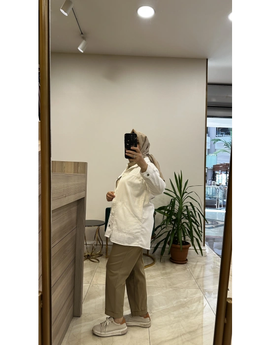 Venöve 25SSCEK0011 Ceket Krem