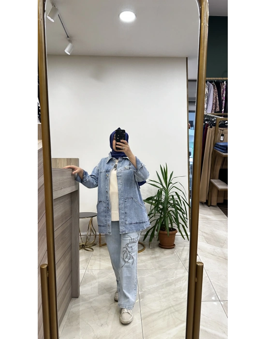 Venöve 25SSCEK0011 Ceket Mavi