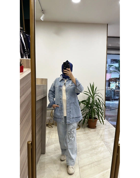 Venöve 25SSCEK0011 Ceket Mavi