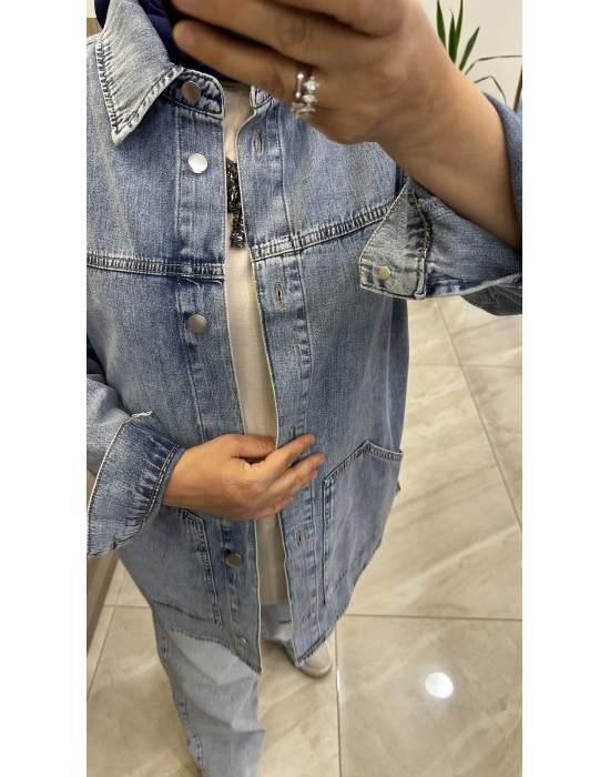 Venöve 25SSCEK0011 Ceket Mavi