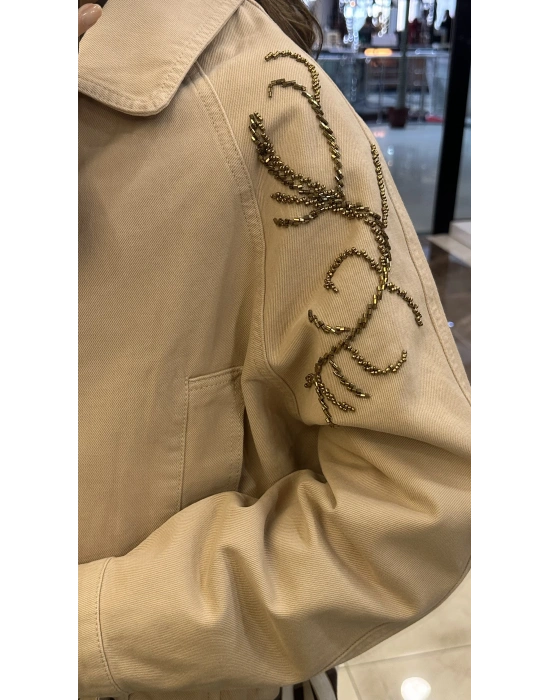 Venöve 25SSCEK0013 Bej Naomi Ceket