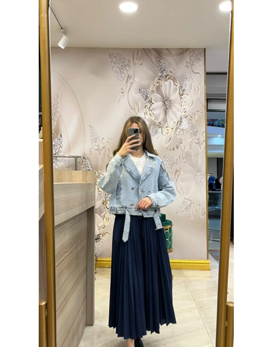 Venöve 25SSCEK0013 Mavi Naomi Ceket