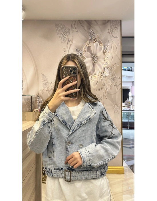 Venöve 25SSCEK0013 Mavi Naomi Ceket