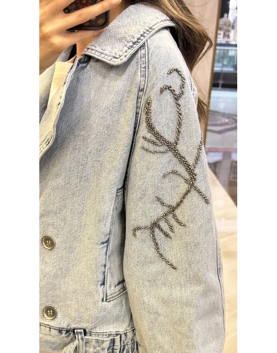 Venöve 25SSCEK0013 Mavi Naomi Ceket