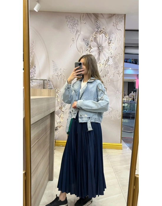 Venöve 25SSCEK0013 Mavi Naomi Ceket