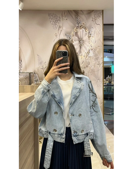 Venöve 25SSCEK0013 Mavi Naomi Ceket