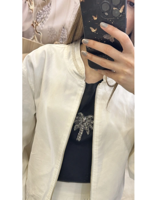 Venöve 25SSCEK0031 Leo Ceket Beyaz