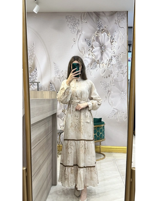 Venöve 25SSELB0002 Bej Elbise